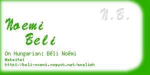 noemi beli business card